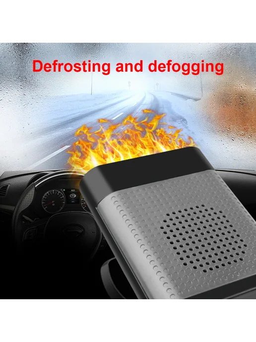Автообогреватель 12 24V для лобового стекла, 360° вращение, вариант, фото 7