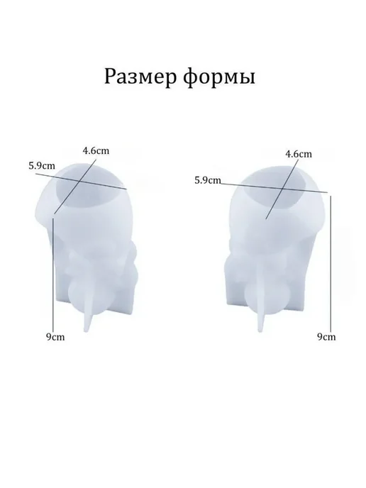 Силиконовая форма фея ангел набор 2 штуки, вариант, фото 3