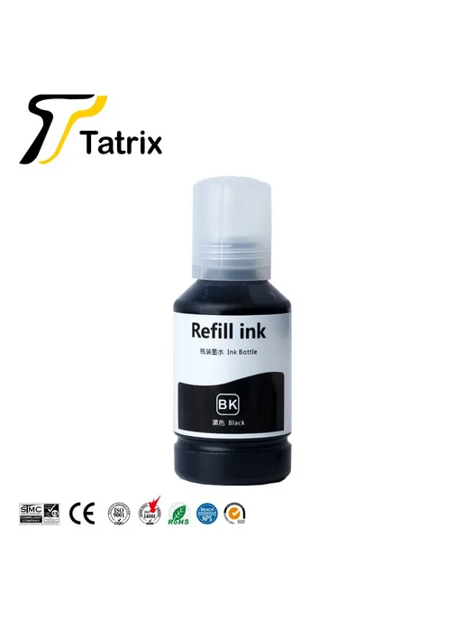 Tatrix International Титрица для Epson 534, черные совместимые чернила для бутыло, черный