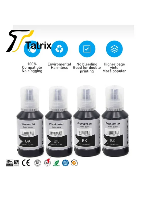 Tatrix International Титрица для Epson 534, черные совместимые чернила для бутыло, черный, фото 4