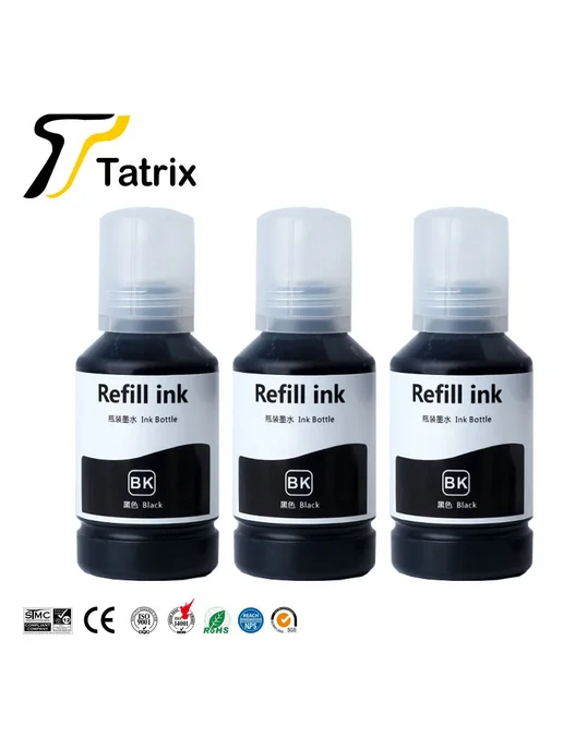 Tatrix International Титрица для Epson 534, черные совместимые чернила для бутыло, черный, фото 6