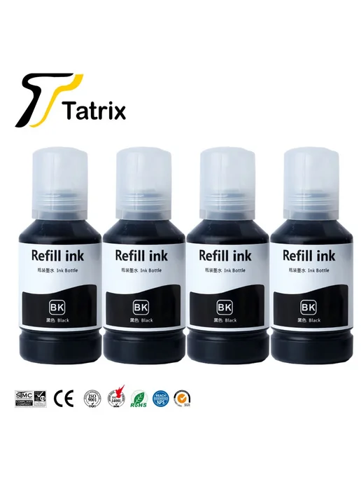 Tatrix International Титрица для Epson 534, черные совместимые чернила для бутыло, черный, фото 7