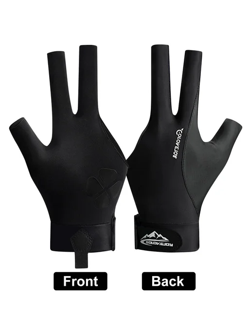 Бильярд перчатки 3 пальца, эластичные, для левой руки, тёмно, вариант, фото 5