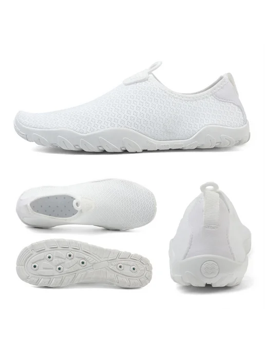 Дышащие акваобувь для воды и туризма, White 37, белый, фото 5