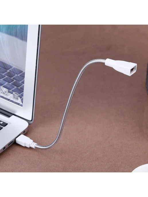 USB удлинитель male-female, светодиод, металлическая гофра, вариант, фото 6