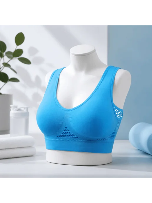 Розовый спортивный бюстгальтер XXXL для йоги, бега, ажурный…, розовый, фото 8
