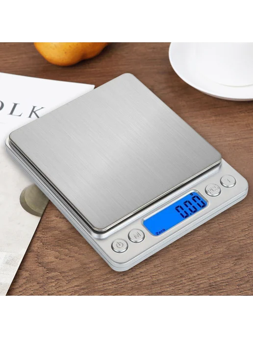 Кухонные весы 500 г, LCD дисплей, точность 0.01 г, цифровые, 500 г, 0,01 г