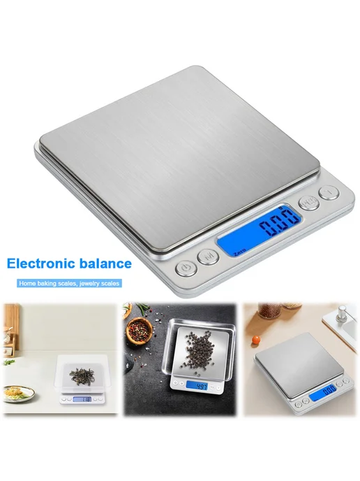 Кухонные весы 500 г, LCD дисплей, точность 0.01 г, цифровые, 500 г, 0,01 г, фото 6