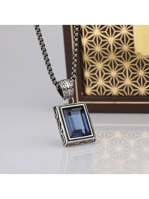 KEISHA LENA Кулон из нержавеющей стали 18 мм Blue Necklace, синий, фото 3