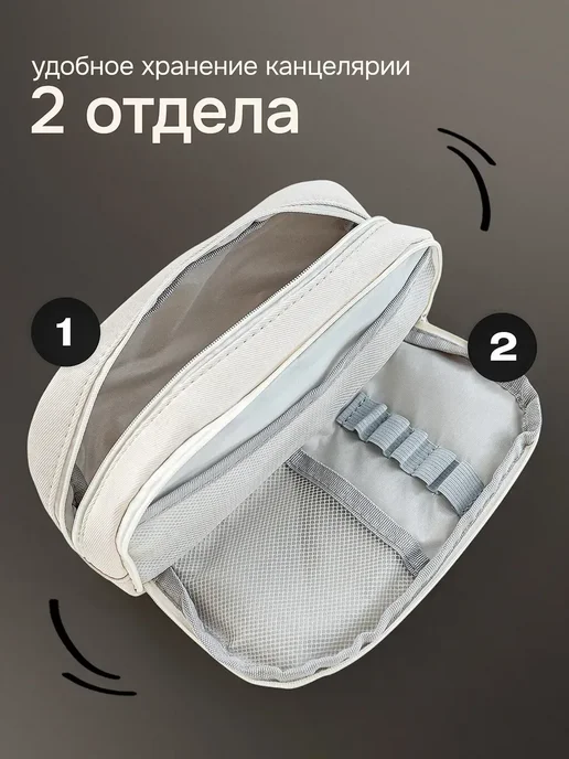 у2k пенал подростковый школьный, белый, фото 5