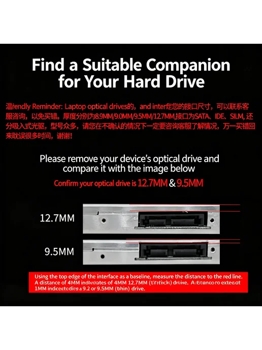 WYORESY Запчасть для ноутбука TOSHIBA 8.9MM 9.0MM 9.5MM, вариант, фото 6
