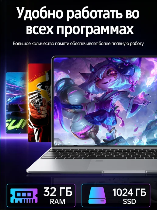 Ноутбуки для учебы и работы i5-6400HQ, 32GB 1024GB SSD 15,6", 32 ГБ, 1024 ГБ, фото 6
