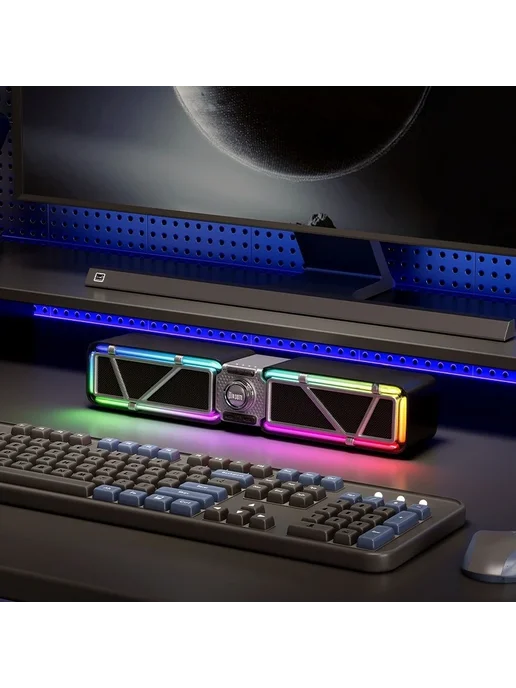 Нет бренда Soundbar Bluetooth ColorA RGB для ПК, вариант