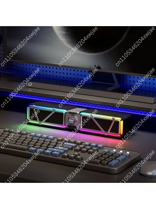 Нет бренда Soundbar Bluetooth ColorA RGB для ПК, розовый, фото 7