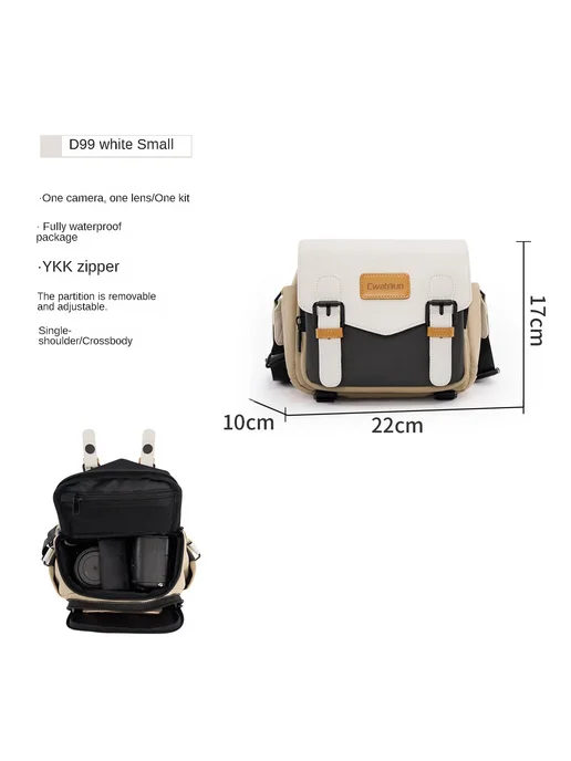 Нет бренда Сумка для фотоаппарата Cwatcun, Черный Off-white S, черный