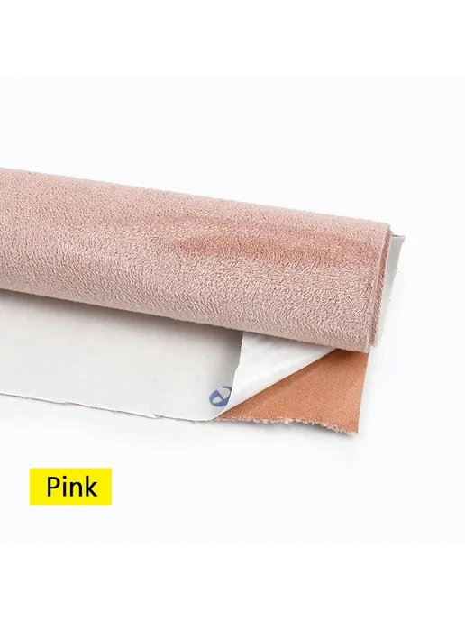 Самоклеящаяся замшевая ткань Meetee для авто Pink, розовый