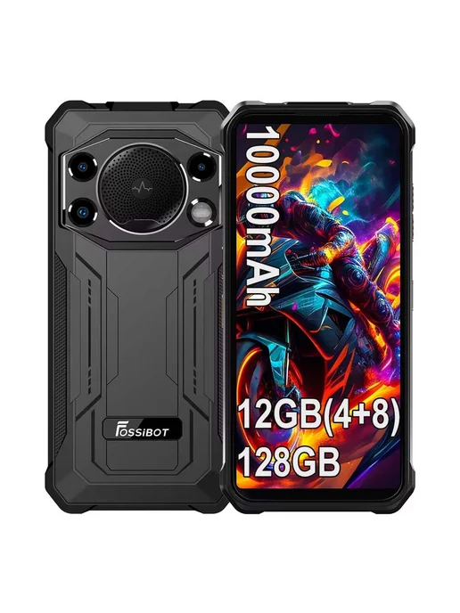 Смартфон UNIWA Fossibot F110l 10000 12/128 ГБ, черный