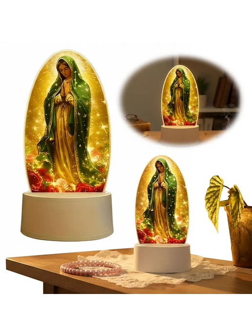 GUADALUPE Свеча с молитвой USB, подарок для мам и женщин, вариант, фото 5