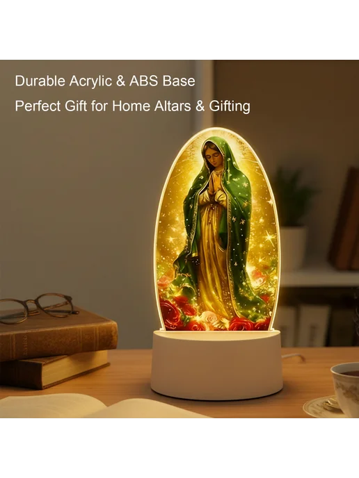 GUADALUPE Свеча с молитвой USB, подарок для мам и женщин, вариант, фото 7