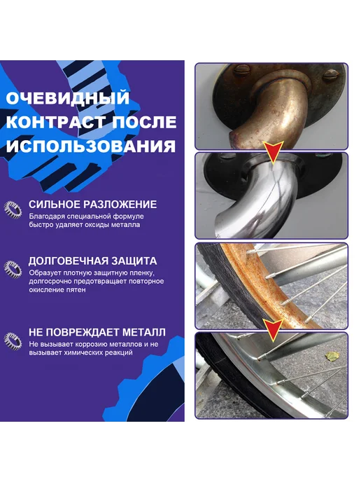 Homonth Спрей для удаления ржавчины с металла, вариант, фото 4