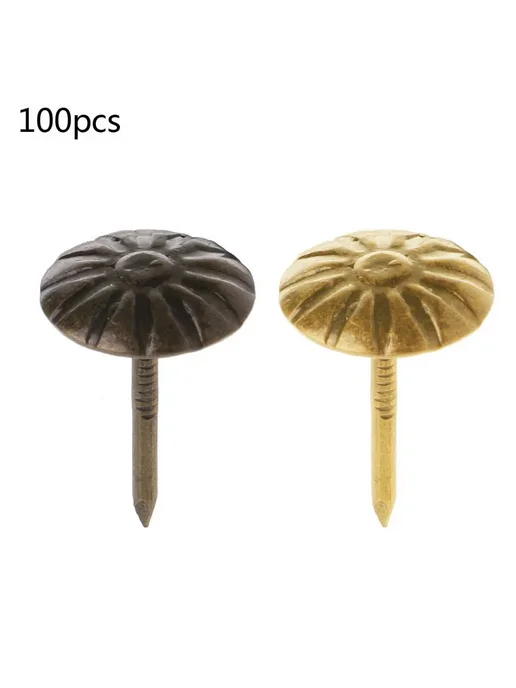Гвозди мебельные антик 11мм, зеленые 100 шт, 100 шт, фото 2