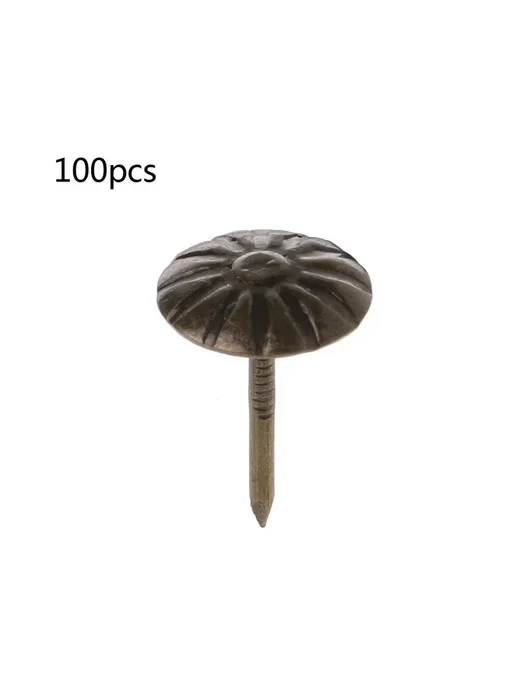 Гвозди мебельные антик 11мм, зеленые 100 шт, 100 шт, фото 7