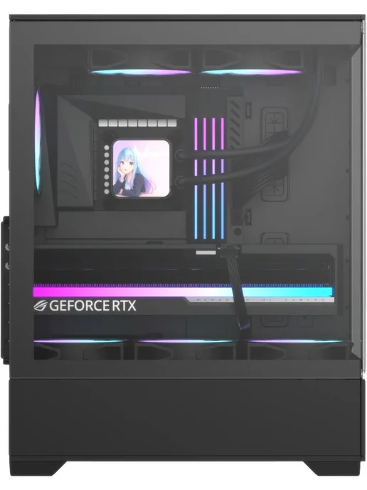 FORMULA Компьютерный корпус CRYSTAL Z1 V2 B, черный, фото 2