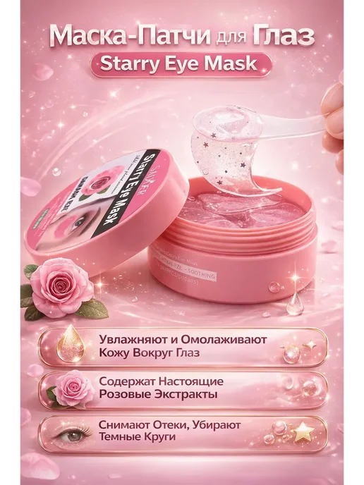 STRLINTS Патчи для глаз от отеков и мешков под глазами от морщин, вариант