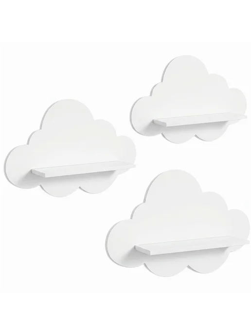 3 шт. полки Wolke для Kinder, облачные полки, белые, спальня, 3 шт, фото 6