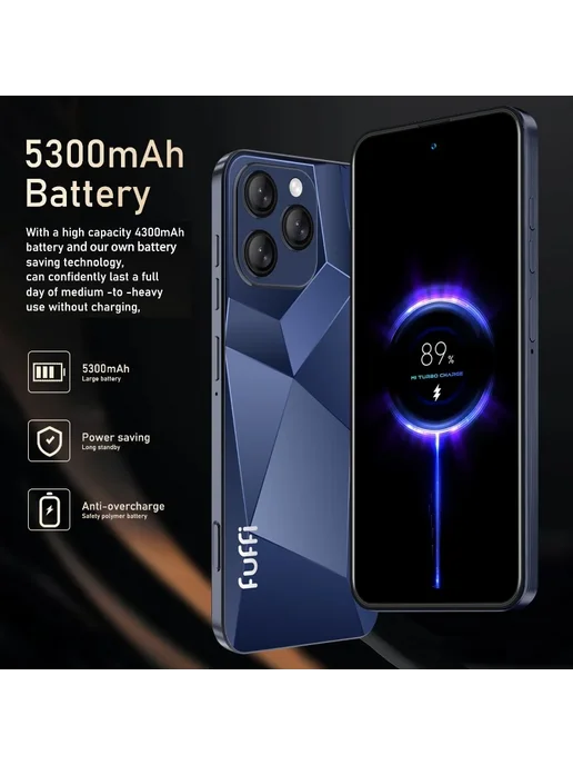 Смартфон fuffi Vision I16 Pro 8/128 ГБ, синий, фото 5
