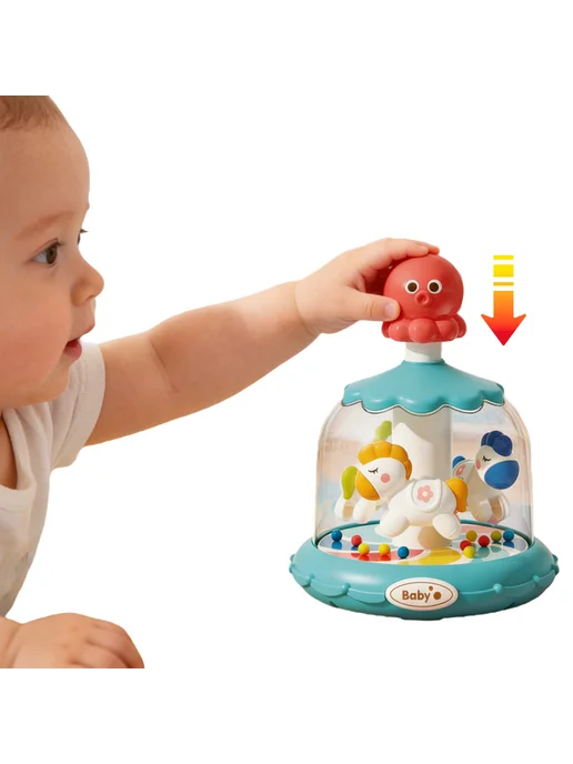 Карусель-игрушка для малышей 0-1 лет, сенсорная развивашка, вариант, фото 3