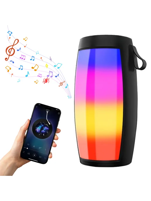 Яркая BT колонка с LED, переносная для караоке и отдыха, вариант, фото 2