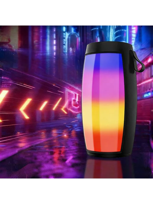 Яркая BT колонка с LED, переносная для караоке и отдыха, вариант, фото 5