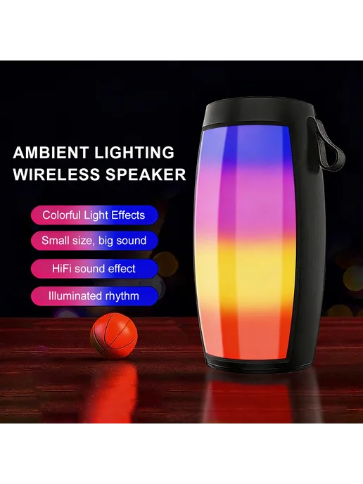Яркая BT колонка с LED, переносная для караоке и отдыха, вариант, фото 6