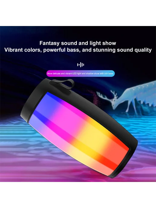Яркая BT колонка с LED, переносная для караоке и отдыха, вариант, фото 7