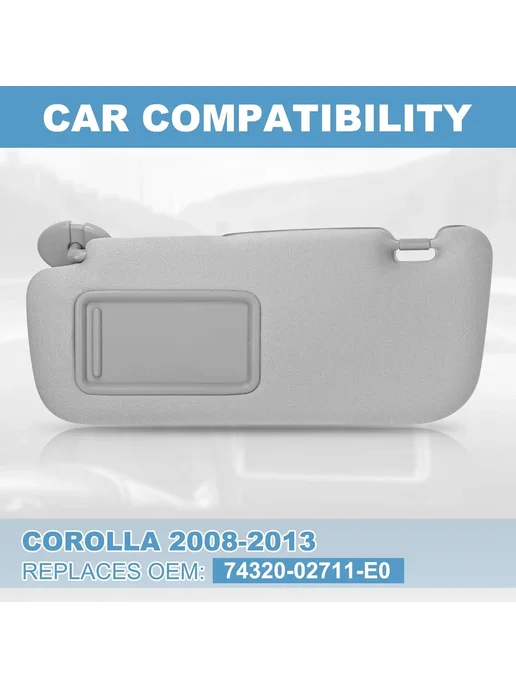 Нет бренда Солнцезащитный козырек Toyota Auris Corolla, Beige left, бежевый, фото 3