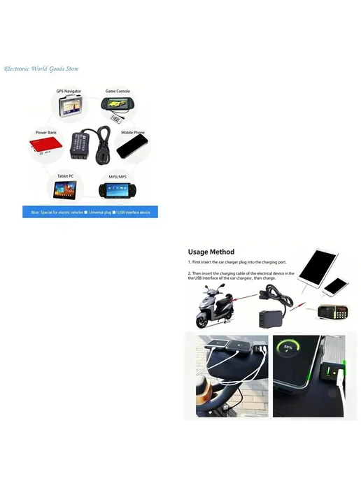 Нет бренда Универсальное USB-зарядное устройство A3PD от 12 В до 120 В, вариант