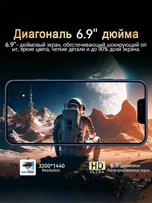Смартфон Apple iPhone Nove 15 Pro 1 ТБ, голубой, фото 4