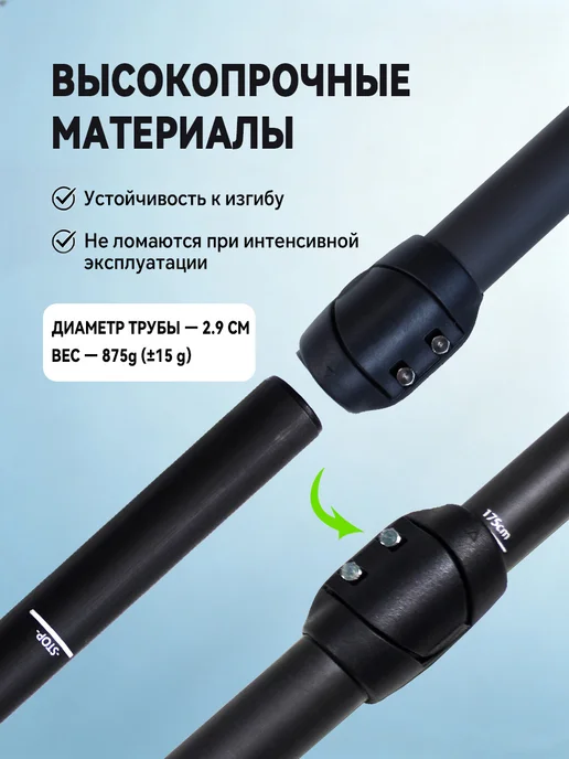 Весло для сапборда надувной лодки байдарки каяка разборное, черный, фото 7