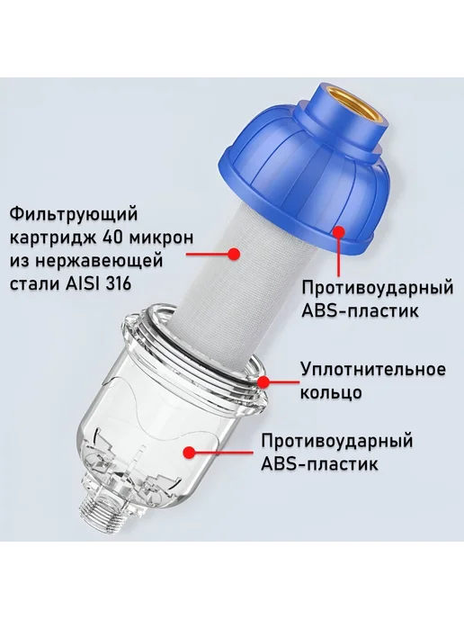 Фильтры для воды, предназначенные для водонагревателей и с и, вариант, фото 4