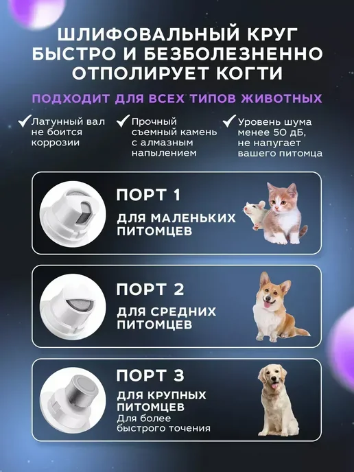 Когтерезка с гриндером для кошек и собак, белый, фото 4
