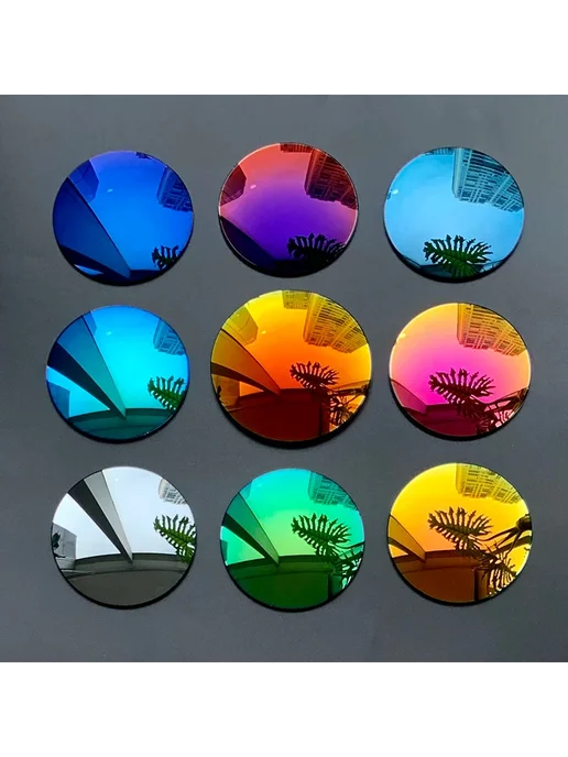 OOWLIT Линзы Ray Ban Meta Sapphire Blue Mirror -6.50~-8.50, синий, фото 6