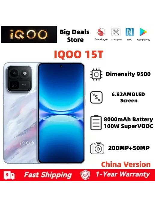 Смартфон vivo 15T 16/512 ГБ, синий, фото 2
