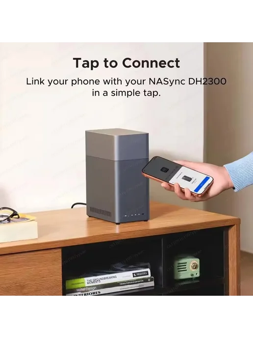 Нет бренда Сетевое хранилище NASync DH2300 2-битное, настольное, с подд, вариант, фото 4