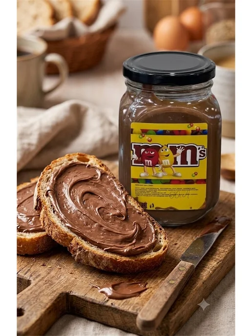 Шоколадная паста M&M’s с хрустящими драже 1kg, 1 кг, фото 2