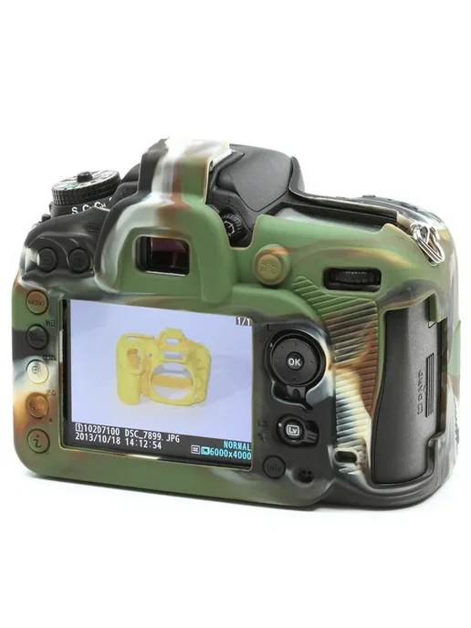Силиконовый чехол для Nikon D71007200 yellow, желтый, фото 3