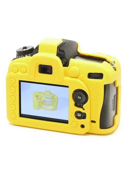 Силиконовый чехол для Nikon D71007200 yellow, желтый, фото 6