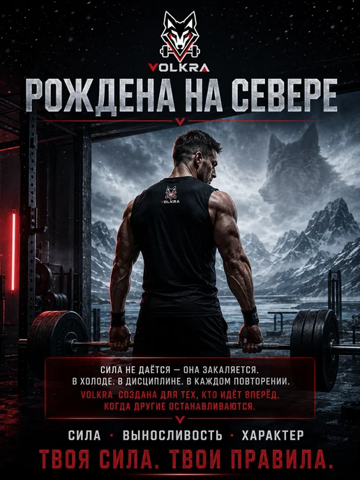 VOLKRA7 Пояс с карабином для пауэрлифтинга, S, черный, фото 6