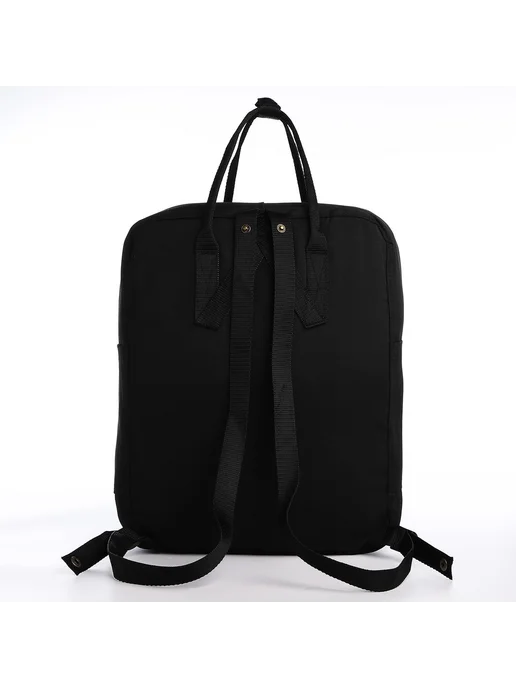 VikiS Школьный текстильный рюкзак черного цвета 38х27х13 см, 38x27x13 см, фото 5