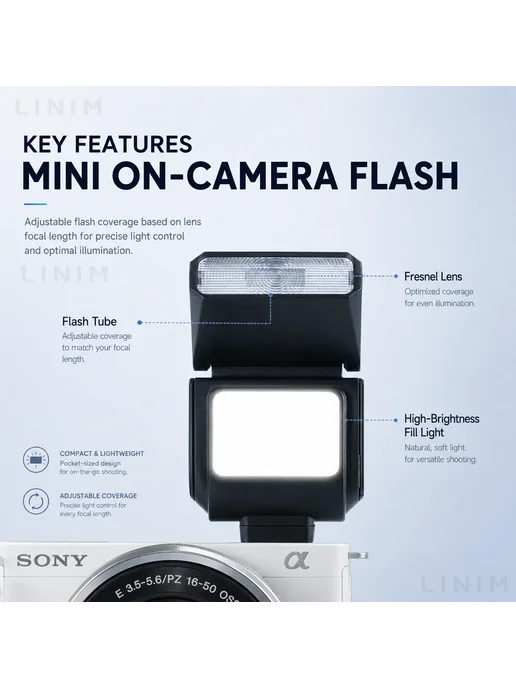 Нет бренда LINIM Hi05 Mini Вспышка для Nikon, вариант, фото 2